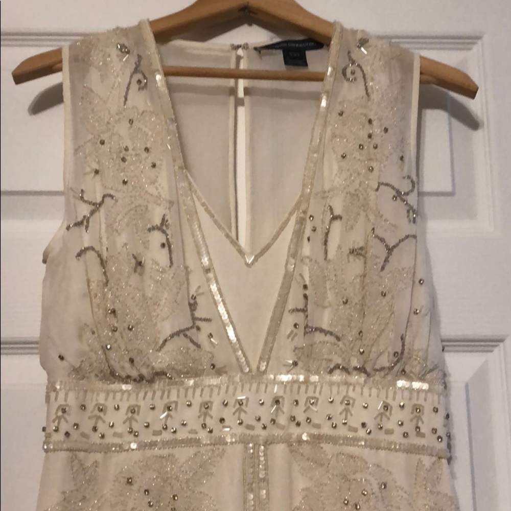 Beautiful French Connection ivory dress.